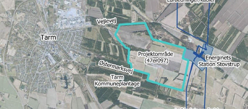 Plantegning fra ansøgningen fra DCS Development og COWI